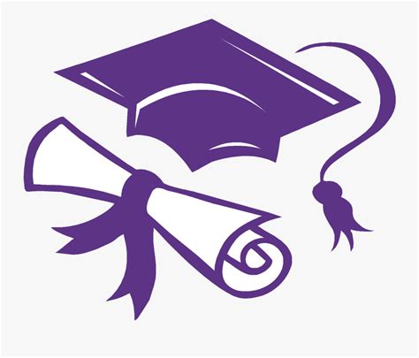 Clip Art Graduation Ceremony Openclipart Diploma Free Purple