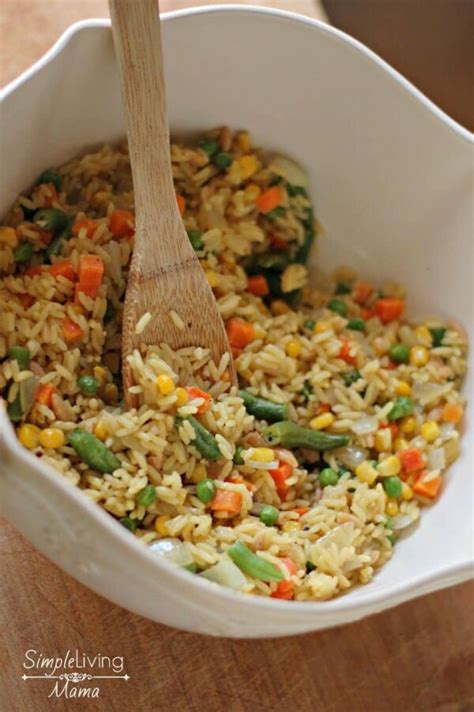 Simple Vegetable Rice Pilaf Simple Living Mama