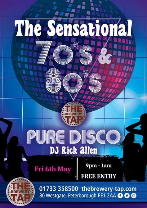 The Sensational 70s And 80s The Brewery Tap Peterborough