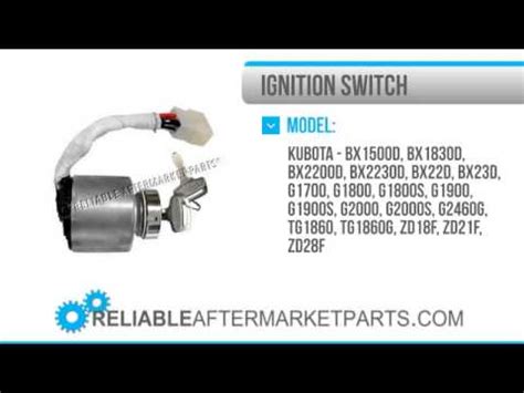 If you can't start a tractor, then you can't start a car. 1446 66101 55200 New Kubota Ignition Key Switch G1700 ...