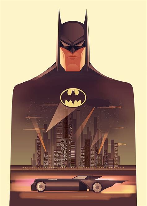 BATMAN The Animated Series Poster Vector Batman Art Fashionable And