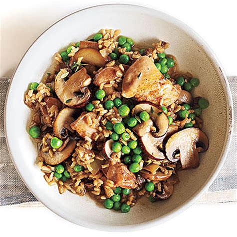 A cozy chicken wild rice soup made right in the slow cooker. Chicken and Rice with Mushrooms Recipe | MyRecipes
