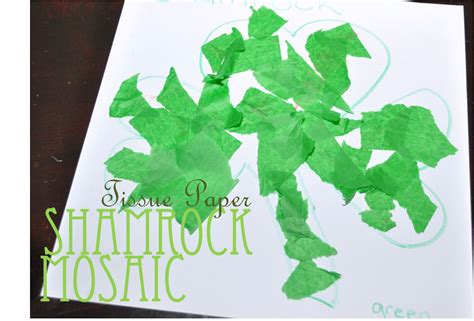 St. Patrick's Day Toddler Crafts | Tissue paper crafts, Toddler crafts, Holiday crafts