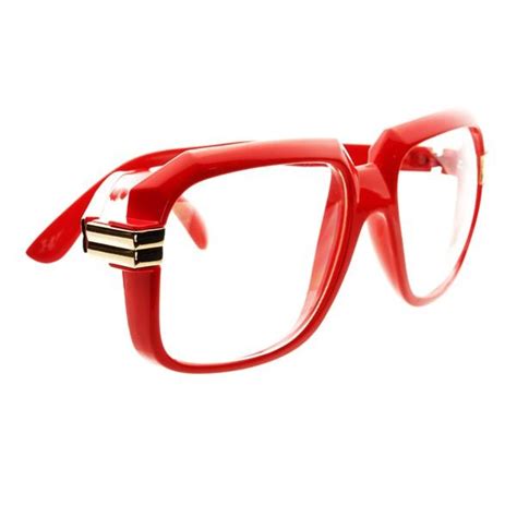 Legendary Run Dmc Gazelle Cazal Retro Style Clear Lens Square Glasses Red A583 Ebay