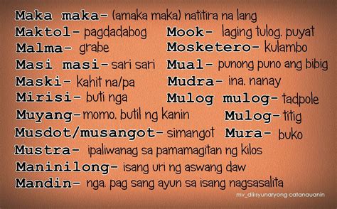 Hindi In Kapampangan Mosop