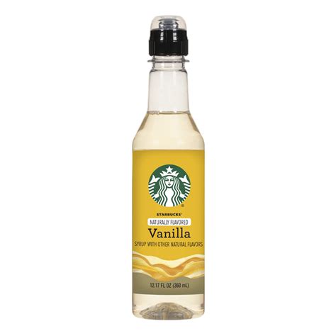 Starbucks Naturally Flavored Vanilla Coffee Syrup 12 17 Oz Walmart Com