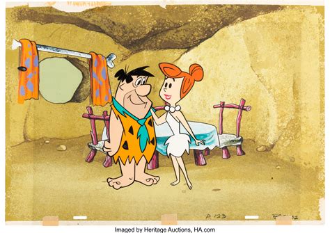 Flintstones Rare Animation Cel Setup
