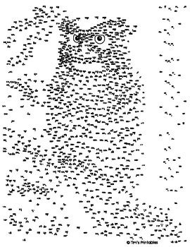 Find hidden pictures, free color by number for children and picture puzzles are just a few of our other free printable activities. Owl Extreme Dot-to-Dot / Connect the Dot PDF by Tim's Printables