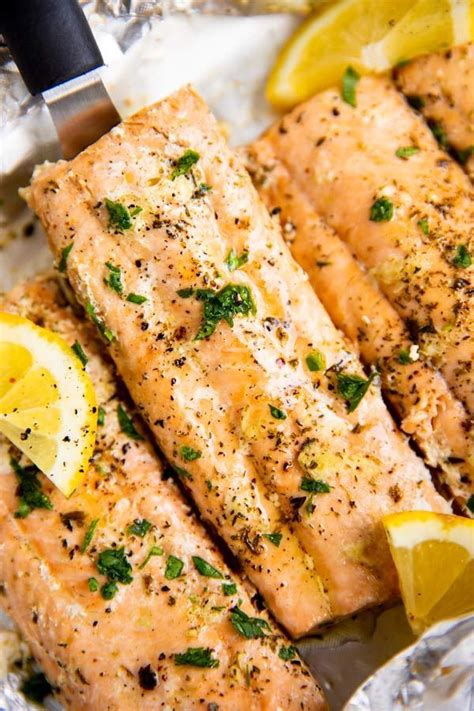 Bake until the salmon is just cooked through, about. Lemon Garlic Butter Salmon Baked in Foil | THM S | THM S, Low Carb, Keto, GF