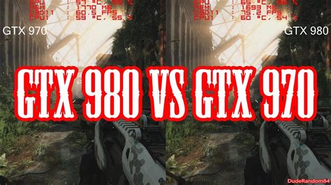 Crysis 3 Gtx 980 Vs Gtx 970 Fps Frame Rate Comparison Youtube