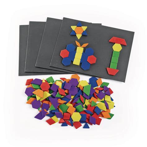 Excellerations Magnetic Foam Shape Building Pattern Blocks And Boards