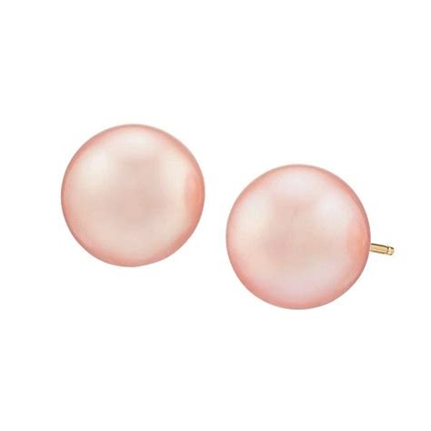 Honora 9 10 Mm Pink Freshwater Pearl Stud Earrings In 14k Gold 9 10