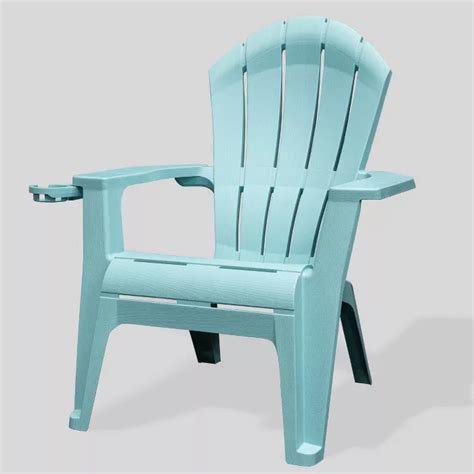 Natural hemlock wood and adirondack design provide a traditional charm that withstands the test of time to any porch or deck. Deluxe RealComfort Adirondack Chair - Turquoise - Adams ...