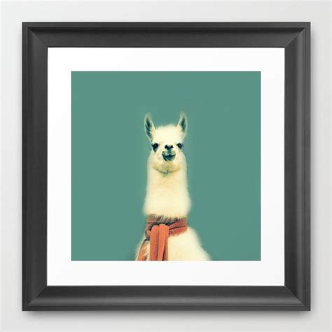 Llama Framed Art Print By Ernieandbert Society6 Framed Art Art