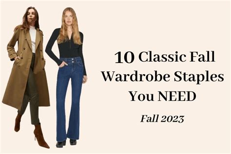 10 fall clothing staples you need in your wardrobe
