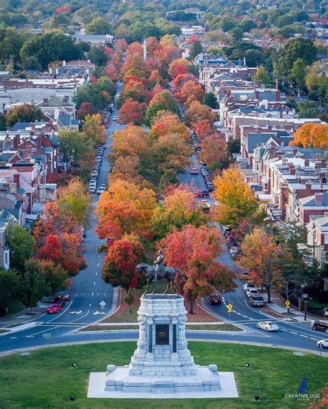 Monument Avenue Is Glowing With Vibrant Fall Colors
