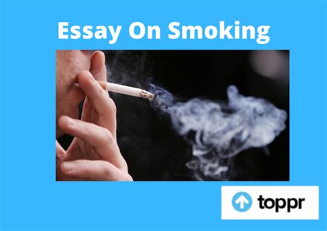 Essay On Smoking In English For Students 500 Words Essay