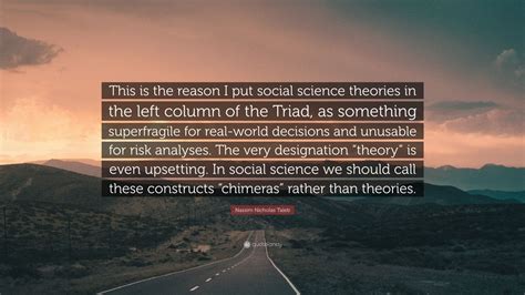nassim nicholas taleb quote “this is the reason i put social science theories in the left
