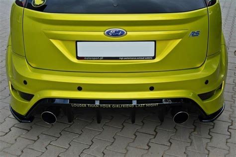 Rear Side Splitters Ford Focus Rs Mk Gloss Black Our Offer Ford