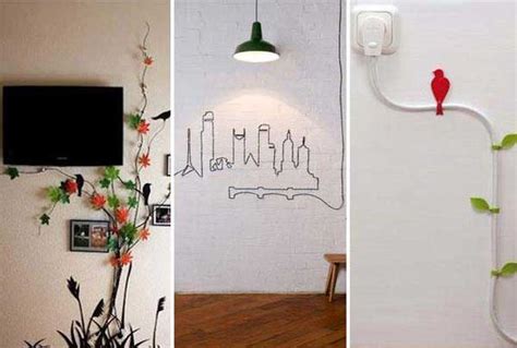 Diy Ideas To Hide The Wires In The Wall Room
