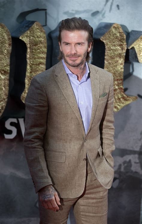 David Beckham Brown Suits