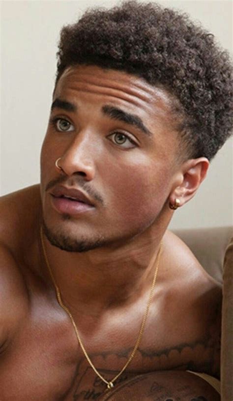 Gorgeous Black Men Handsome Black Men Beautiful Men Faces Handsome Faces Male Model Face
