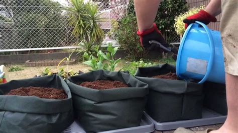 How To Make Custom Sized Potato Grow Bags And Planting Pt 1 Youtube