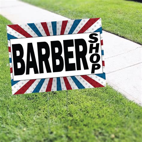 Barber Shop Coroplast Yard Sign Sign Fever