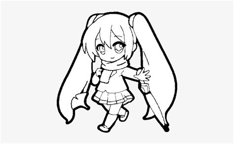 Miku Cute Chibi Anime Girls Pages Coloring Pages