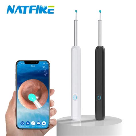 Natfire Ne3 Ear Cleaning Kit Smart Visual Ear Sticks 1296p Ear Wax