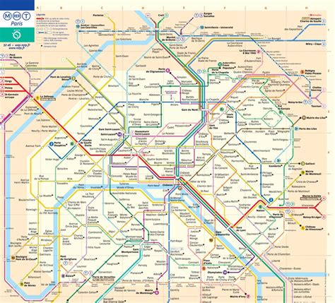 Paris Metro Map Paris By Train