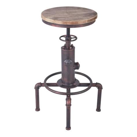 Whether you're pairing them with a taller table or adding them to. Lumisource Dakota Mid-Back Adjustable Bar Stool in Black ...