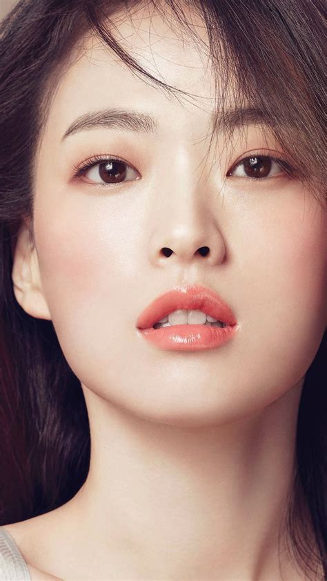 Girl Kpop Lips Cute Beauty Iphone6 Plus Wallpaper Mobile Wallpapers ビューティーショット 顔のメイク ナチュラルメイク