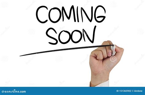 Coming Soon Words Typography Concept Stock Photo Image Of Notice