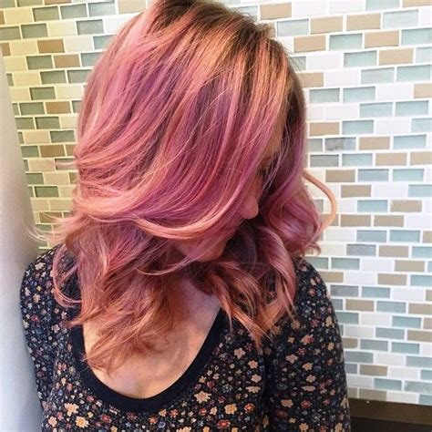 27 Pretty Rose Pink Hair Color Ideas With Images Hair Styles Rose