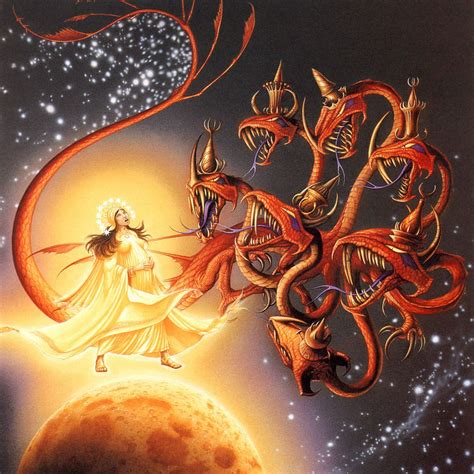 Art By Rodney Matthews Depicts The Woman Of Revelation 12 And The