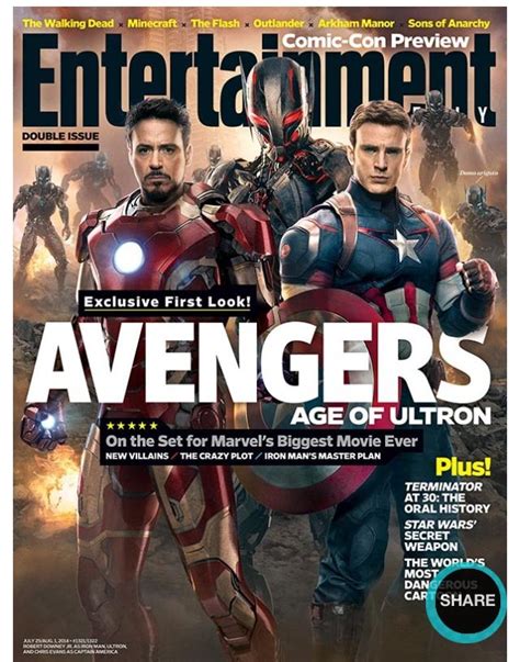 Entertainment Weekly Magazine Special On Avengers Age Of Ultron Age