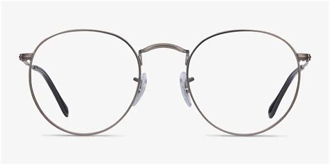 Ray Ban Rb3447v Round Round Gunmetal Frame Eyeglasses Eyebuydirect