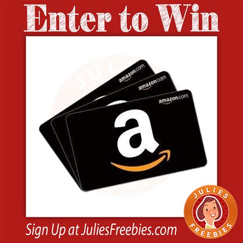 Check spelling or type a new query. Win a $100 Amazon Gift Card - Julie's Freebies