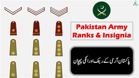 Pakistan Army Ranks And Insignia Pak Army Ranks From Sepoy To Field