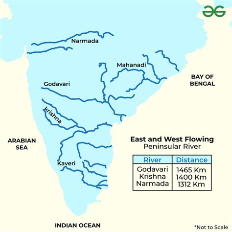 What Are The Features Of East And West Flowing Rivers Of Peninsular