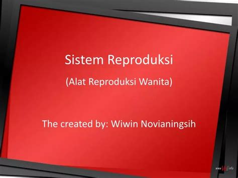 Ppt Sistem Reproduksi Alat Reproduksi Wanita Powerpoint