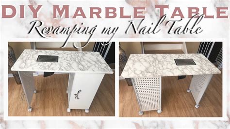 Check spelling or type a new query. INEXPENSIVE!! DIY Marble Nail Table - Revamping my nail table - YouTube