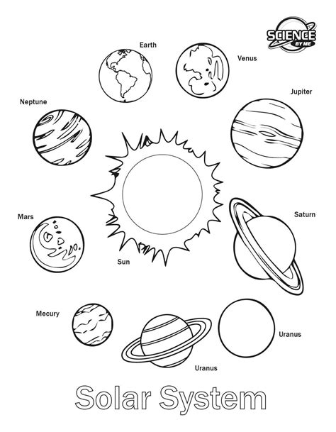 Solar System Line Drawing At Explore