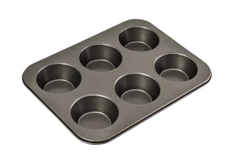 Bakemaster 6 Cup Large Muffin Pan 35 X 26cm Wa Hospitality Supply