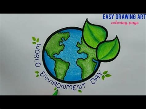 Perfect for printing and sharing online! how to draw easy environment day poster || world ...