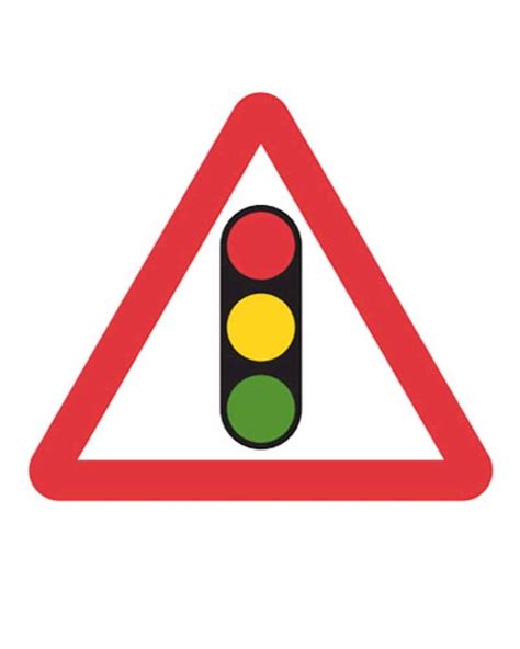 Traffic Lights Ahead Road Sign Cone Mounted From Aspli Safety