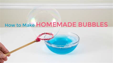 How To Make Homemade Bubbles Youtube