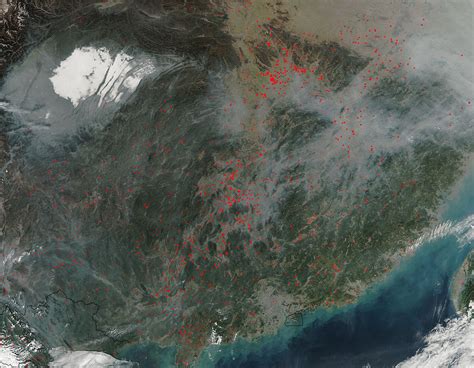 Fires In Southeastern China