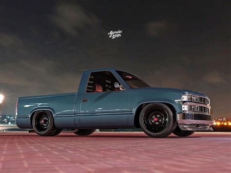 Obs Chevy Pickup Rendered With Tinted Carbon Fiber Body Gm Authority